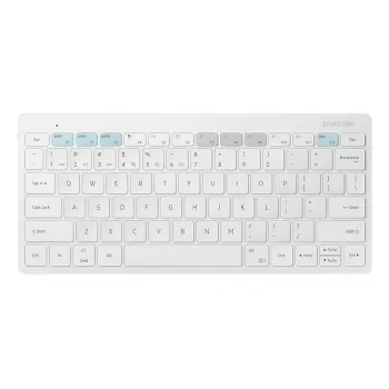 Samsung Πληκτρολόγιο για κινητές συσκευές EJ-B3400BWGGDE Λευκό Bluetooth QWERTZ Γερμανικό Μπαταρία AAA 280,4 × 127,4 × 15,4 mm