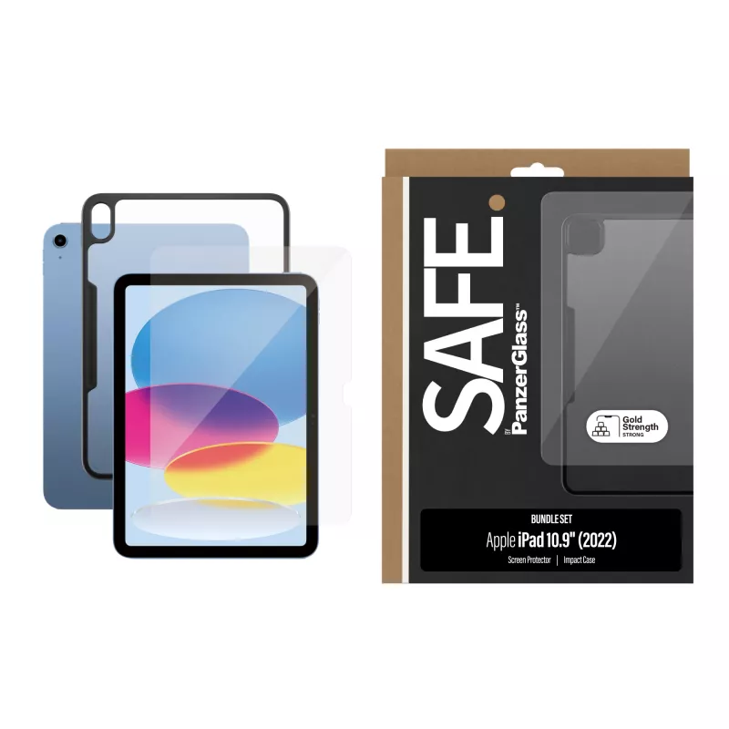PanzerGlass SAFE. by ® 2-in-1 σετ iPad 10.9'' (2022) | Ultra-Wide Fit