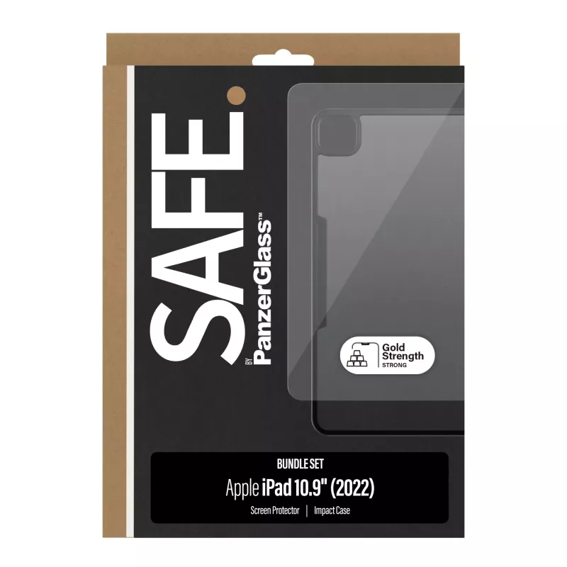 PanzerGlass SAFE. by ® 2-in-1 σετ iPad 10.9'' (2022) | Ultra-Wide Fit