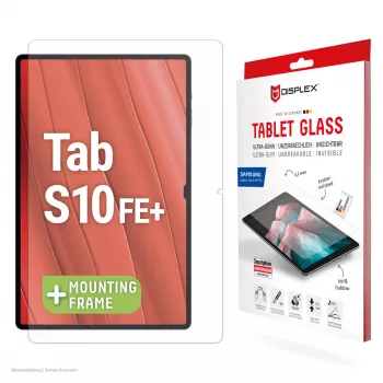 Displex Tablet Glass (9H) για Samsung Galaxy Tab S10 FE+, οικολογικό πλαίσιο τοποθέτησης, άθραυστο