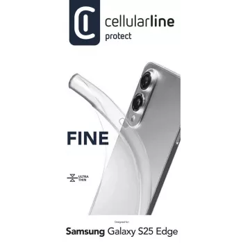 Cellularline Fine - Galaxy S25 Edge, θήκη, Samsung, Galaxy S25 Edge, 16.9 cm (6.66 ίντσες), διαφανές