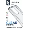 Cellularline Clear Strong – Galaxy S25 Edge σκληρή θήκη με λαστιχένια άκρα