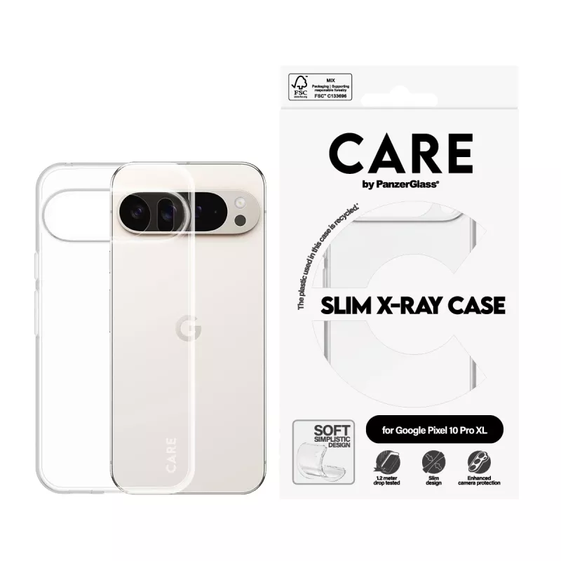 Θήκη PanzerGlass CARE by μοντέρνα θήκη διαφανής X-Ray Soft Google Pixel 10 Pro XL