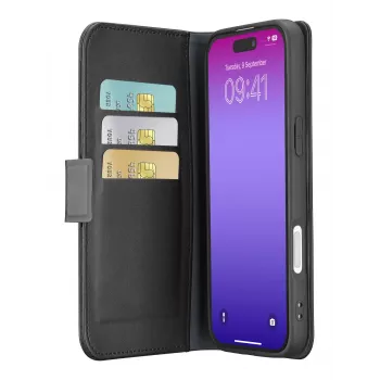 Cellularline Book Agenda – iPhone 17 Pro Θήκη βιβλίου με όψη δέρματος και μαγνητικό κλείσιμο