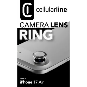 Cellularline Camera Lens Ring - iPhone Air Σκληρυμένο γυαλί για προστασία κάμερας