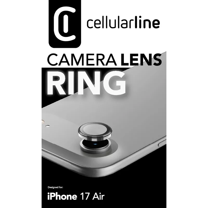 Cellularline Camera Lens Ring - iPhone Air Σκληρυμένο γυαλί για προστασία κάμερας