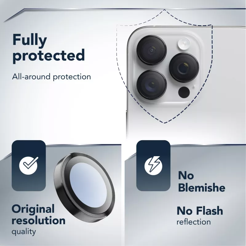 Cellularline Camera Lens Ring - iPhone Air Σκληρυμένο γυαλί για προστασία κάμερας