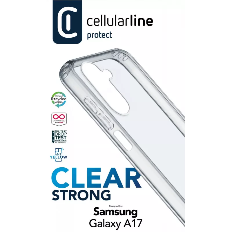 Cellularline Clear Strong – Galaxy A17 Σκληρή θήκη με λαστιχένια άκρα