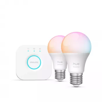 Philips Hue White and colour ambience Essential Starter-Kit: 2 έξυπνοι λαμπτήρες E27 (806 lm)