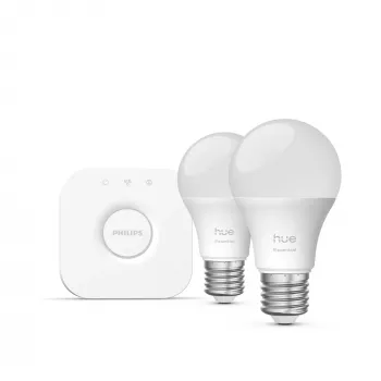 Philips Hue White and colour ambience Essential Starter-Kit: 2 έξυπνοι λαμπτήρες E27 (806 lm)