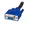 StarTech.com 10 ft 2-in-1 Universal Καλώδιο USB KVM, 3 m, USB, USB, VGA, Μαύρο, USB A + VGA