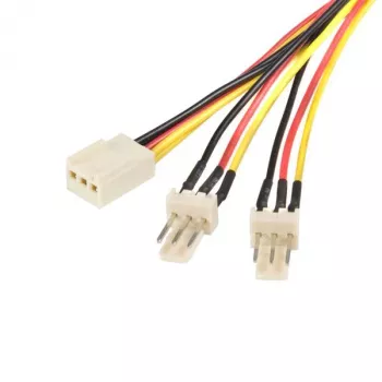 StarTech.com 30cm Καλώδιο Διανομής Τροφοδοσίας Ανεμιστήρα TX3, Molex (3-polig), 2 x Molex (3-polig), 0,3 m, Βύσμα αρσενικό, Υποδοχή θηλυκή, ευθύ