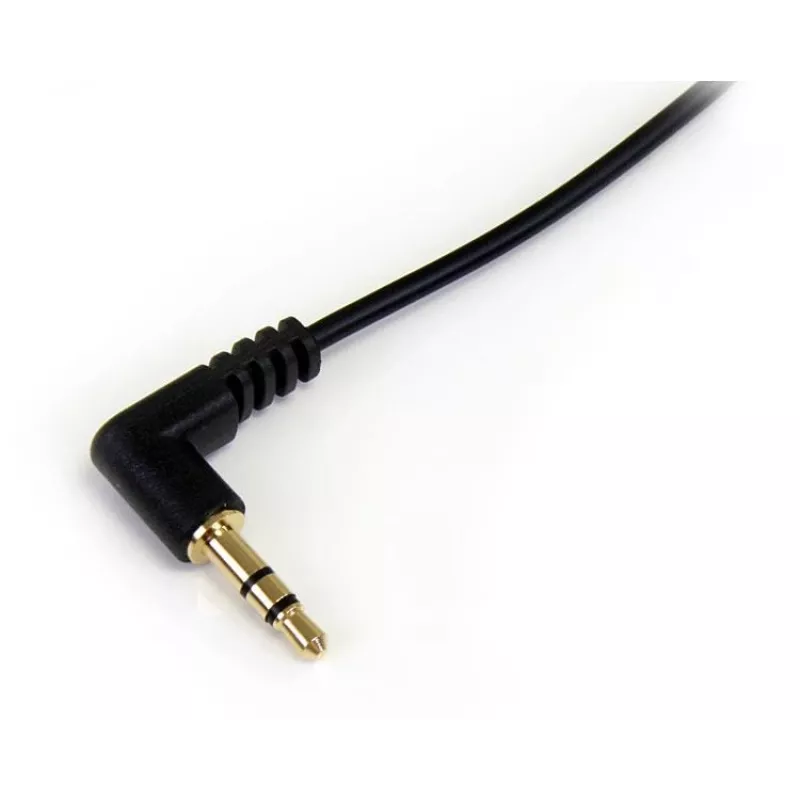 StarTech.com 30 cm λεπτό καλώδιο ήχου 3,5 mm jack σε γωνιακό στερεοφωνικό - M/M