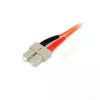 StarTech.com 2m καλώδιο οπτικών ινών - Multimode Duplex 50/125 - LSZH καλώδιο jumper οπτικών ινών - LC/SC