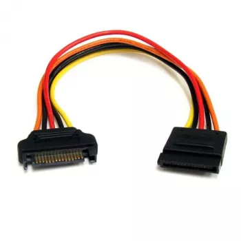 StarTech.com 8in καλώδιο επέκτασης τροφοδοσίας SATA 15-Pin, 0,2032 m, βύσμα αρσενικό, υποδοχή θηλυκή, πολύχρωμο, 17 g, 125 mm