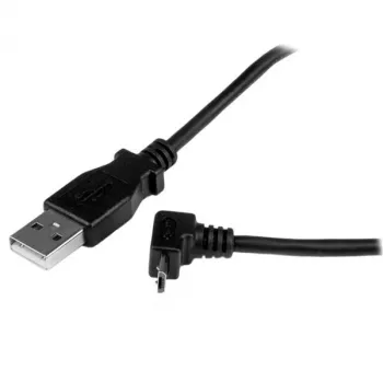 StarTech.com 2m καλώδιο Micro-USB - A σε Micro B γωνιακό, 2 m, USB A, Micro-USB B, USB 2.0, Male/Male, μαύρο