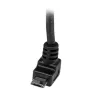 StarTech.com 2m καλώδιο Micro-USB - A σε Micro B γωνιακό, 2 m, USB A, Micro-USB B, USB 2.0, Male/Male, μαύρο