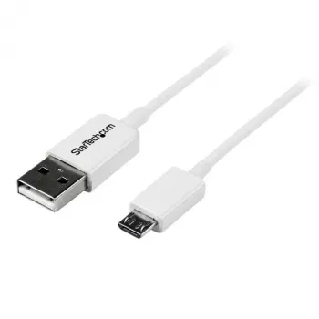 StarTech.com 2 m λευκό καλώδιο Micro-USB - A σε Micro B