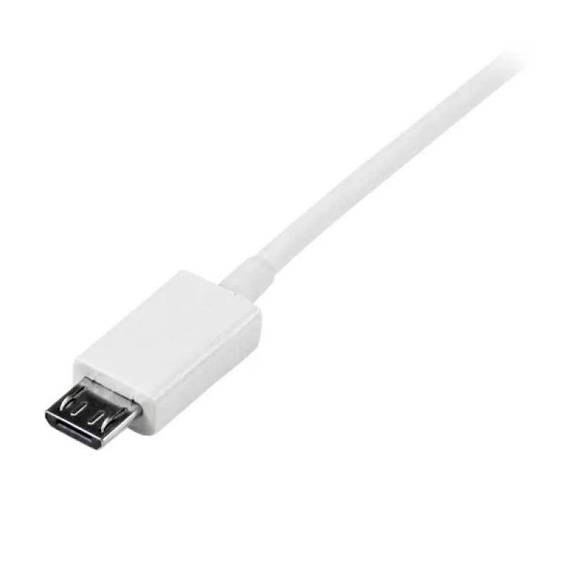 StarTech.com 2 m λευκό καλώδιο Micro-USB - A σε Micro B