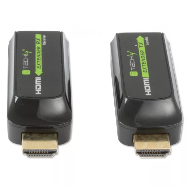 Techly IDATA EXT-E70S Επέκταση AV πομπός & δέκτης AV μαύρο