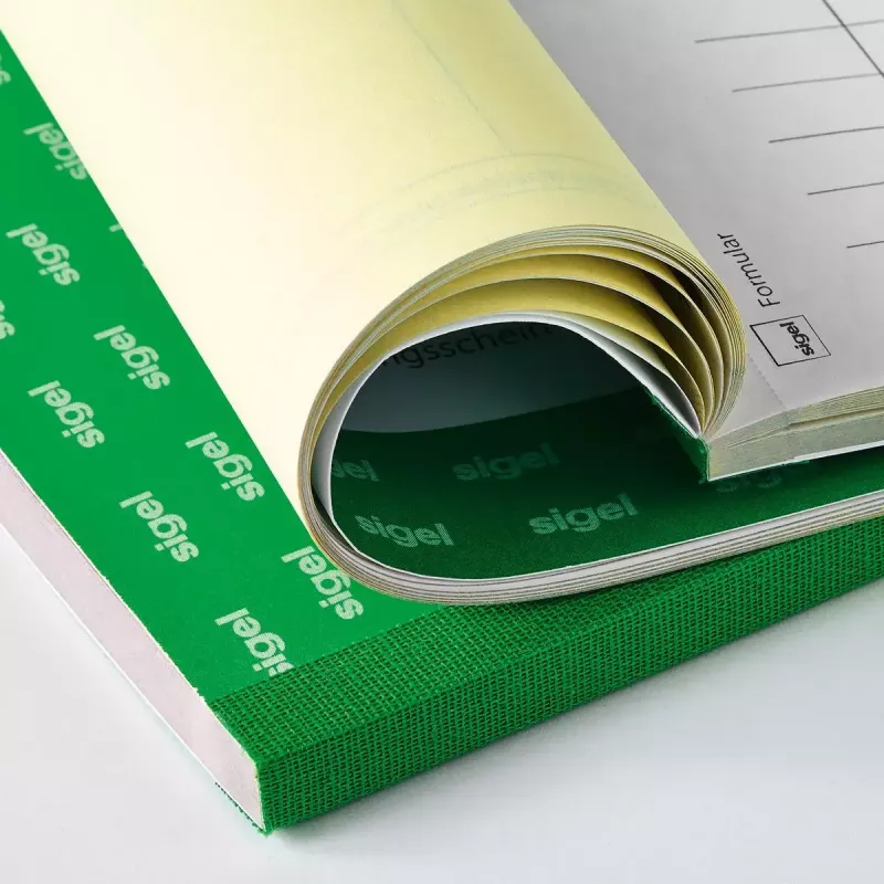 Επαγγελματικό έντυπο Sigel SD130 A5 λευκό κίτρινο 60 φύλλα
