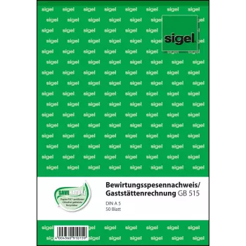 Επαγγελματικό έντυπο Sigel GB515 A5 Λευκό 50 φύλλα