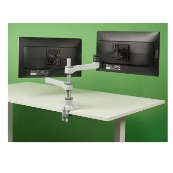 R-Go Tools Βραχίονας οθόνης R-Go Zepher Dual, για δύο οθόνες, πλήρως ρυθμιζόμενος, χωρητικότητα 0-8 kg, 100% κυκλικό, μαύρο