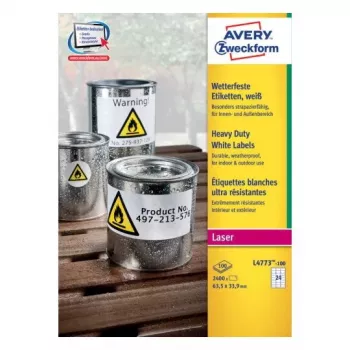 Αυτοκόλλητη ετικέτα Avery L4773-100 Στρογγυλεμένο ορθογώνιο