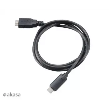 Καλώδιο USB Akasa C/Micro-B 1m Μαύρο