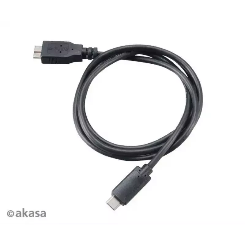 Καλώδιο USB Akasa C/Micro-B 1m Μαύρο