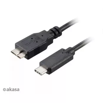 Καλώδιο USB Akasa C/Micro-B 1m Μαύρο