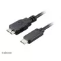 Καλώδιο USB Akasa C/Micro-B 1m Μαύρο