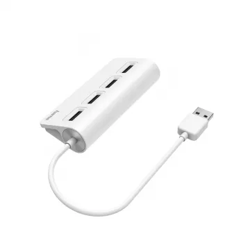Hama 00200120 Hub διασύνδεσης USB 2.0 480 Mbit/s λευκό