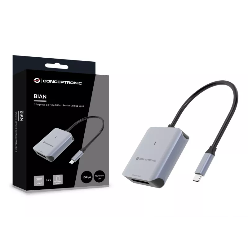 Conceptronic BIAN08G Αναγνώστης καρτών CFexpress 2.0 Type B USB 3.2 Gen 2