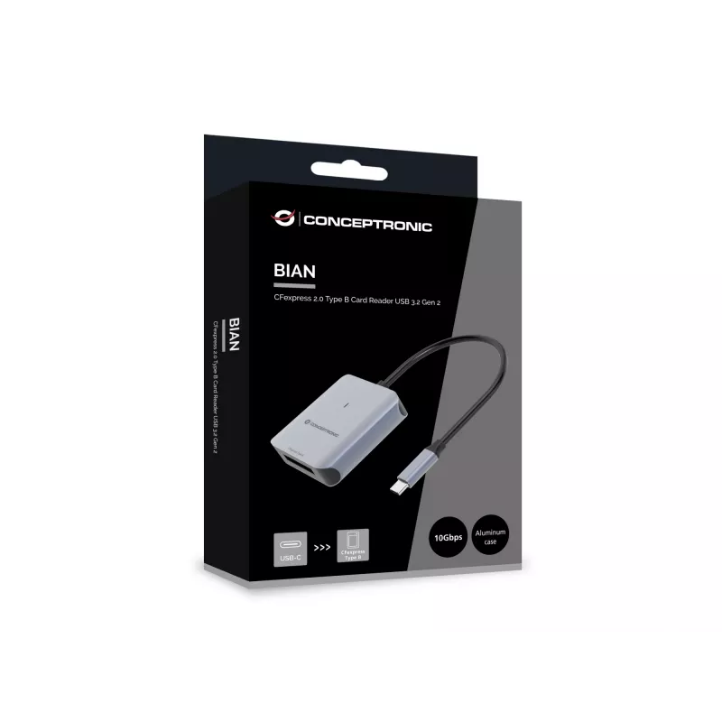 Conceptronic BIAN08G Αναγνώστης καρτών CFexpress 2.0 Type B USB 3.2 Gen 2