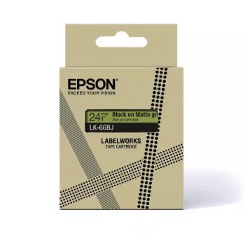 Epson LabelWorks LK-5GBJ Ταινία ετικετών, Μαύρο σε Ματ Πράσινο, 18 mm x 8 m