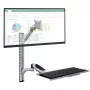 Techly ICA-PLW 02 Βάση Οθόνης / Βάση Στήριξης 68,6 cm (27 ίντσες) Τοίχος Ασημί
