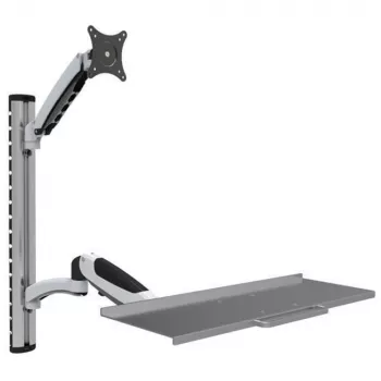 Techly ICA-PLW 02 Βάση Οθόνης / Βάση Στήριξης 68,6 cm (27 ίντσες) Τοίχος Ασημί