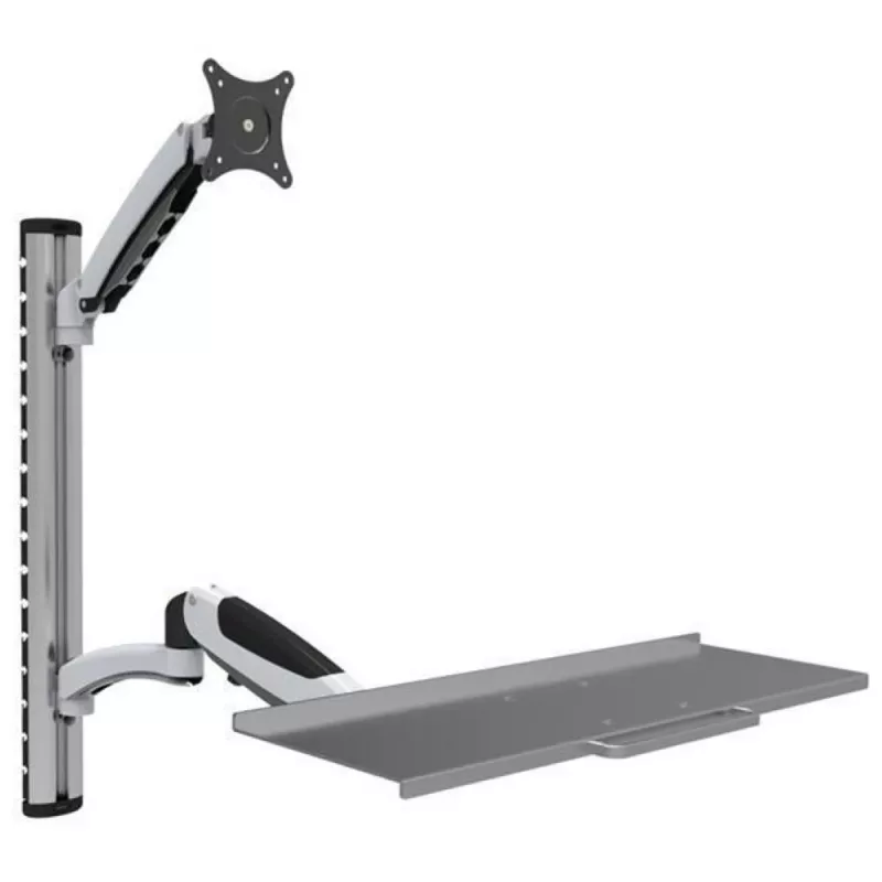 Techly ICA-PLW 02 Βάση Οθόνης / Βάση Στήριξης 68,6 cm (27 ίντσες) Τοίχος Ασημί