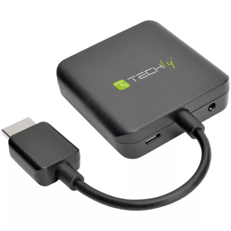 Techly Εξαγωγέας ήχου HDMI Stereo/Ήχος 5.1 καναλιών 4K 3D IDATA HDMI-VGA8