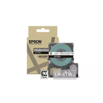 Ταινία ετικετών Epson LK-6TWJ διαφανές λευκό θερμομεταφοράς 2,4 cm