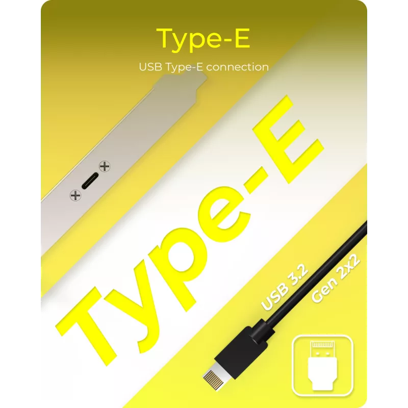 ICY BOX USB Type-C πίσω πάνελ με εσωτερική υποδοχή USB Type-E