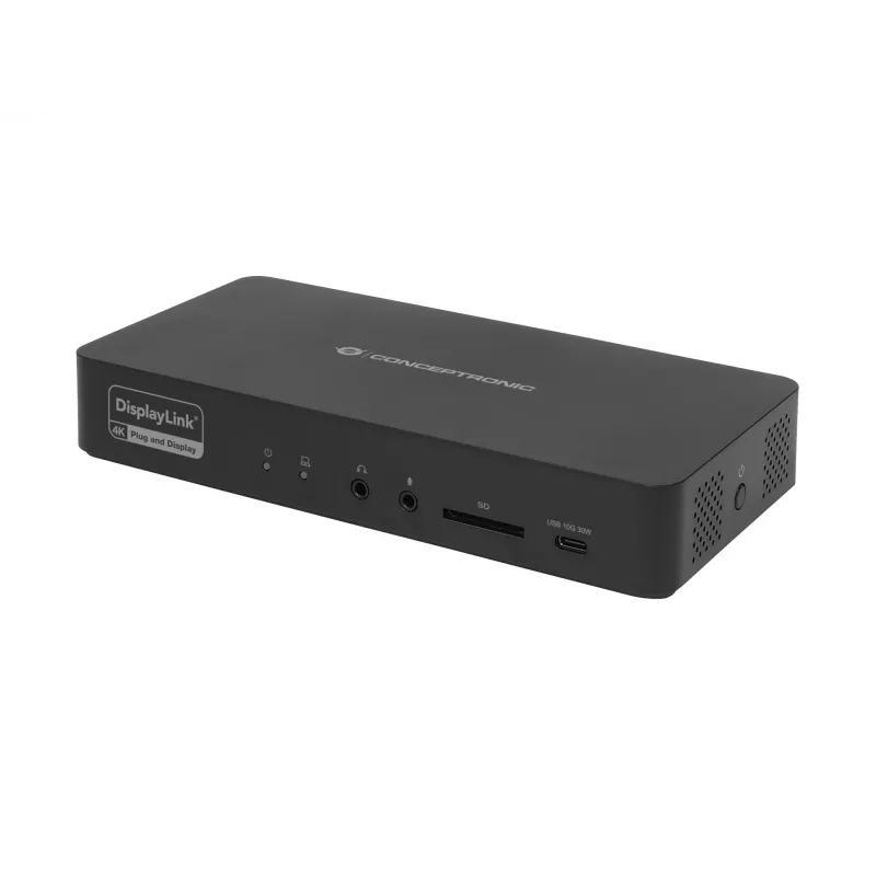 Conceptronic DONN31B 17-in-1 DisplayLink Σταθμός σύνδεσης USB 3.2 Gen 2
