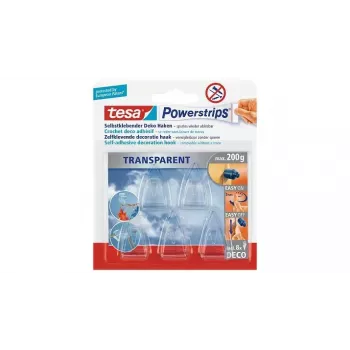 Γάντζος γενικής χρήσης TESA Powerstrips Indoor Διαφανές 5 τεμ.