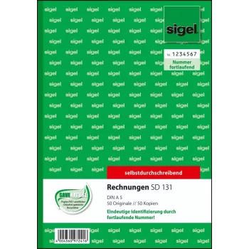 Έντυπο επιχείρησης Sigel SD131 A5 Λευκό Κίτρινο 100 φύλλα
