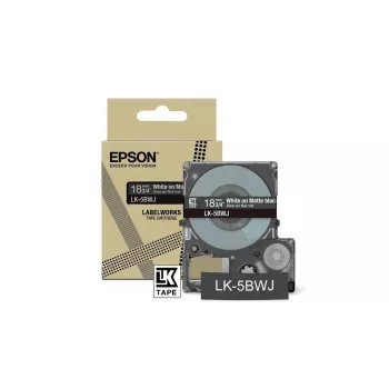 Ταινία ετικέτας Epson LK-5BWJ μαύρο λευκό θερμομεταφοράς 1,8 cm