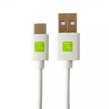 Techly ICOC MUSB20-CMAM20TW Καλώδιο USB USB 2.0 2 m USB A USB C Λευκό