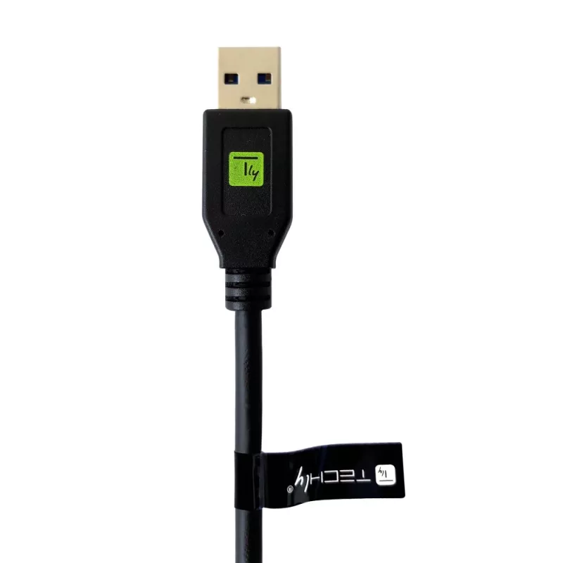 Techly ICOC MUSB312-CMAM05T Καλώδιο USB USB 3.2 Gen 1 (3.1 Gen 1) 0,5 m USB A USB C Μαύρο