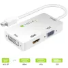 Techly Αντάπτορας 3 σε 1 Mini DisplayPort (Thunderbolt) σε HDMI / DVI / VGA IADAP MDP-COMBOF12