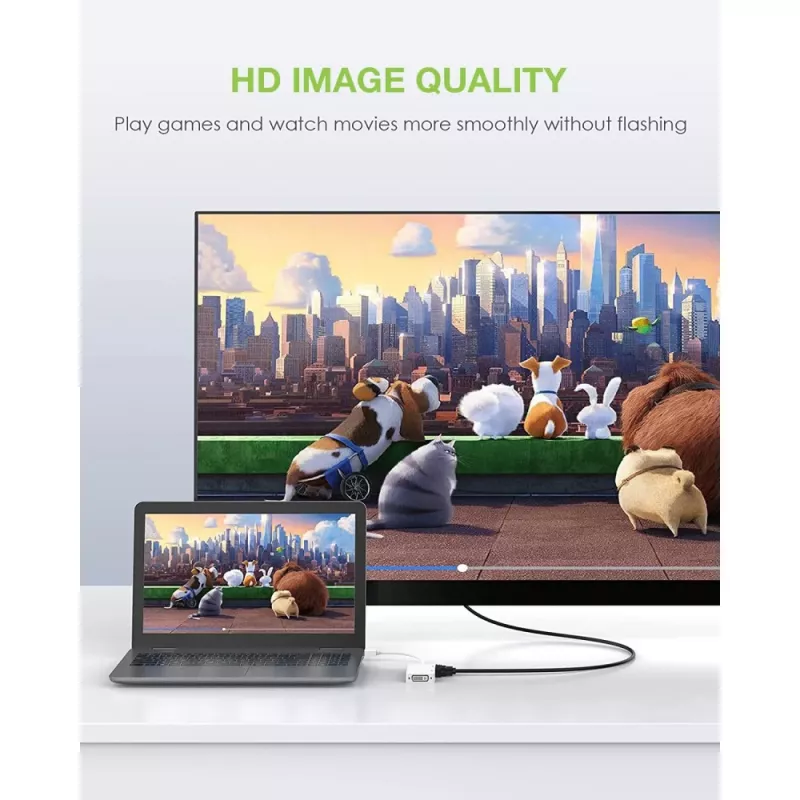 Techly Αντάπτορας 3 σε 1 Mini DisplayPort (Thunderbolt) σε HDMI / DVI / VGA IADAP MDP-COMBOF12